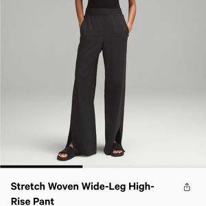 NWOT Lululemon Stretch Woven Wide-Leg High-Rise Pant